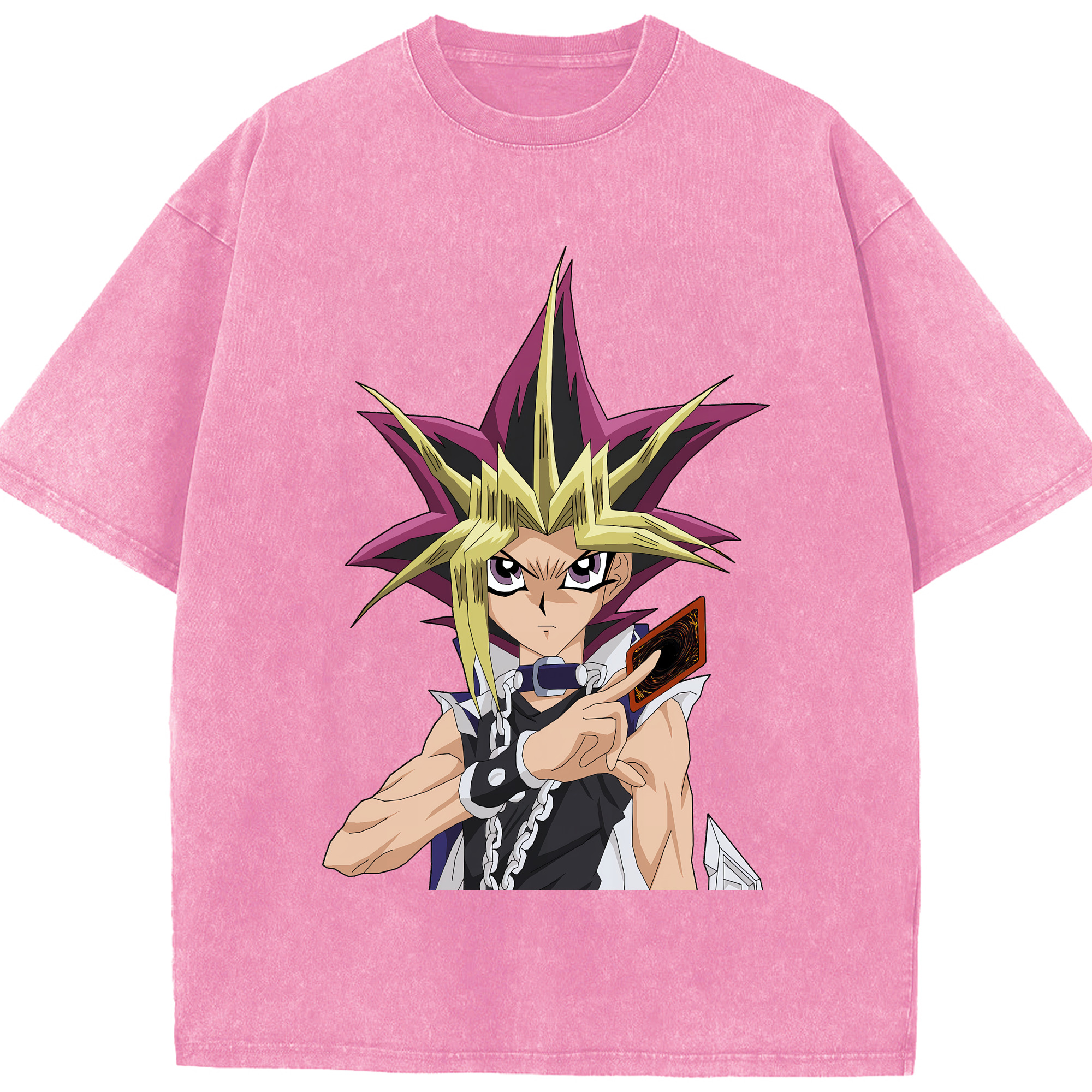（画像用） 遊☆戯☆王 Yu-Gi-Oh! 綿100% ヴィンテージ風 半袖Tシャツ（フロントプリント）